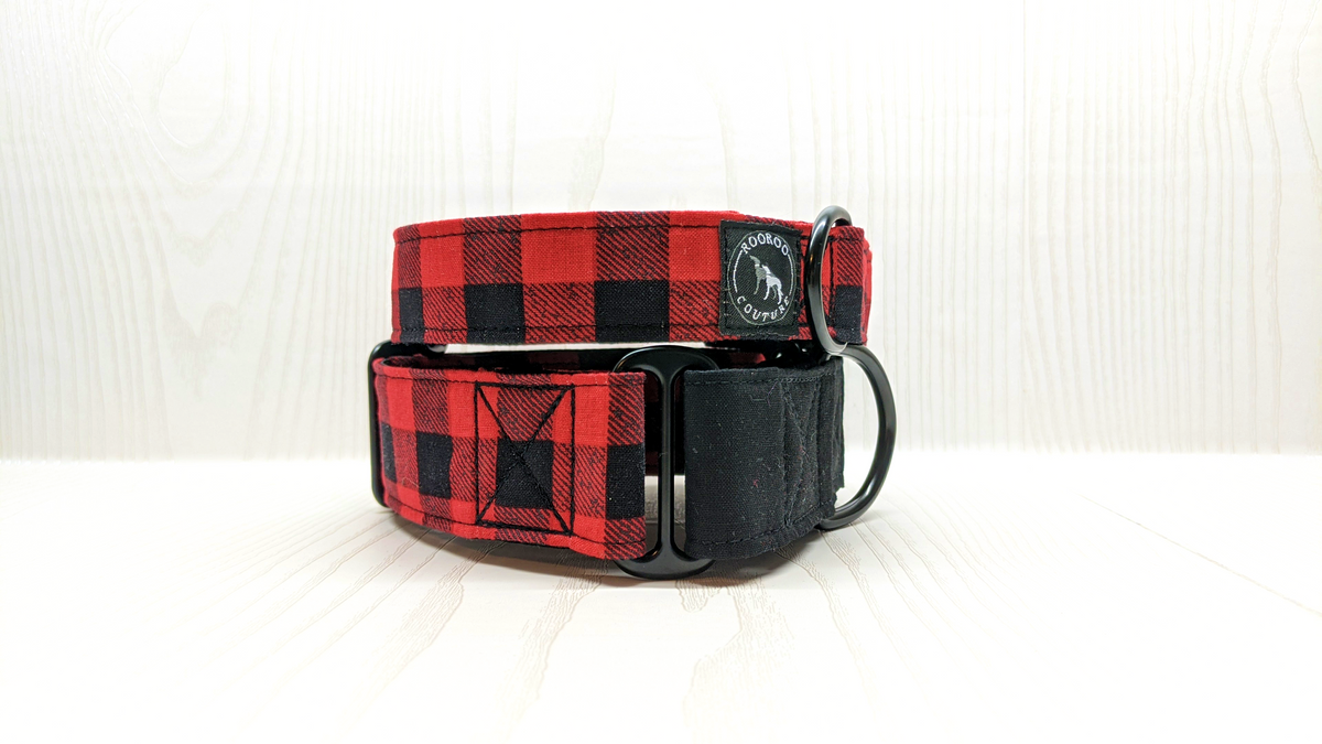 Red buffalo plaid dog hot sale collar