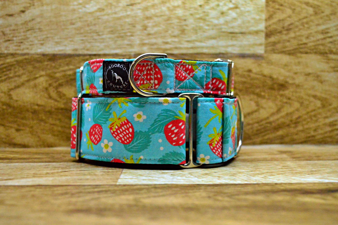 Strawberry store dog collar